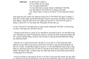 Công văn 257/UBND-DA 2022 quyết toán vốn đầu tư công dự án hoàn thành Hồ Chí Minh