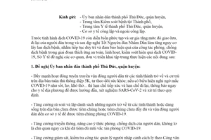 Công văn 923/SYT-NVY 2022 phòng chống dịch bệnh sau dịp nghỉ Tết Nguyên đán Hồ Chí Minh