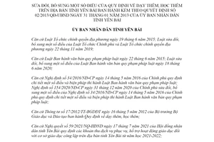 Quyết định 03/2022/QĐ-UBND sửa đổi Quyết định 02/2013/QĐ-UBND Yên Bái