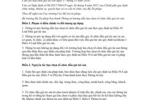 Thông tư 02/2022/TT-BTP lựa chọn tổ chức đấu giá tài sản