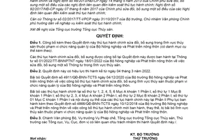 Quyết định 676/QĐ-BNN-TCTS 2022 công bố thủ tục hành chính lĩnh vực thủy sản