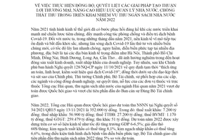 Chỉ thị 439/CT-TCHQ 2022 giải pháp tạo thuận lợi thương mại chống thất thu ngân sách