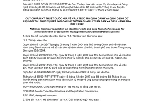 Quy chuẩn QCVN102:2016/BTTTT/SĐ1:2022