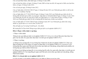 Thông tư 02/2022/TT-BYT giá dịch vụ xét nghiệm SARS CoV 2