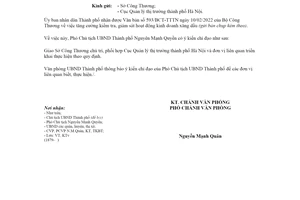 Công văn 1527/VP-KT 2022 tăng cường giám sát kinh doanh xăng dầu Văn phòng Hà Nội