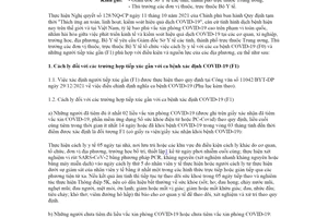 Công văn 762/BYT-DP 2022 cách ly y tế ca bệnh COVID19 và các trường hợp tiếp xúc gần