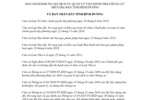 Quyết định 07/2022/QĐ-UBND khung giá dịch vụ quản lý vận hành nhà chung cư Bình Dương