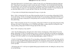 Công văn 796/BYT-MT 2022 phòng chống dịch COVID19 khi tổ chức dạy học trực tiếp