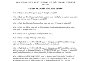 Quyết định 08/2022/QĐ-UBND giá dịch vụ sử dụng đò phà Bình Dương