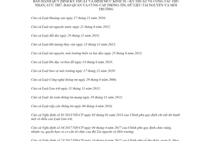 Thông tư 03/2022/TT-BTNMT kỹ thuật công tác thu nhận lưu trữ thông tin dữ liệu tài nguyên