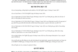 Quyết định 457/QĐ-BYT 2022 sửa đổi Điều 1 Quyết định 2908/QĐ-BYT