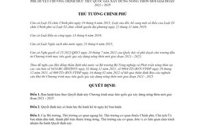 Quyết định 263/QĐ-TTg 2022 Chương trình mục tiêu quốc gia xây dựng nông thôn mới