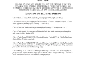 Quyết định 11/2022/QĐ-UBND sửa đổi Quyết định 15/2018/QĐ-UBND Hải Phòng