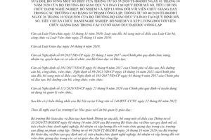 Thông tư 04/2022/TT-BGDĐT sửa đổi Thông tư 35/2020/TT-BGDĐT mã số viên chức giảng dạy