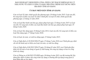 Quyết định 06/2022/QĐ-UBND phân công quản lý chất lượng công trình xây dựng An Giang