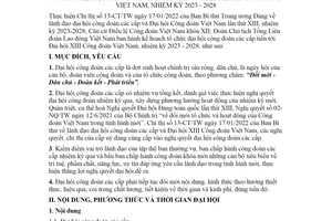 Kế hoạch 179/KH-TLĐ 2022 tổ chức đại hội công đoàn các cấp