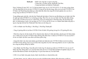 Công văn 1653/SYT-NVY 2022 thu dung điều trị trẻ em COVID19 tại các bệnh viện Hồ Chí Minh