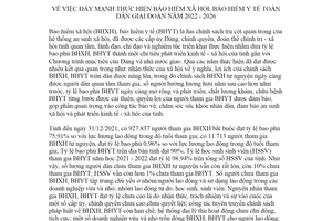 Chỉ thị 06/CT-UBND 2022 đẩy mạnh bảo hiểm xã hội bảo hiểm y tế toàn dân Bình Dương