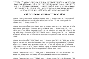 Quyết định 317/QĐ-UBND 2022 công bố thủ tục hành chính nhà ở bất động sản Sở Xây dựng Cao Bằng