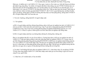 Công văn 1265/BYT-DP 2022 phòng chống dịch COVID19 người nhập cảnh