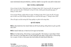 Quyết định 342/QĐ-TTg 2022 Kế hoạch phòng chống thiên tai quốc gia