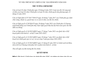 Quyết định 368/QĐ-TTg 2022 phê duyệt Chiến lược tài chính đến 2030