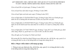 Thông tư 19/2022/TT-BTC sử dụng phí dịch vụ duy trì hệ thống kiểm tra trạng thái chứng thư số