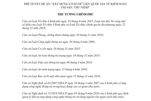 Quyết định 390/QĐ-TTg 2022 Đề án Xây dựng Cơ sở dữ liệu quốc gia kiểm soát tài sản thu nhập