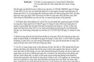 Công văn 1684/VPCP-KTTH 2022 đẩy mạnh thực hiện giải ngân vốn đầu tư công