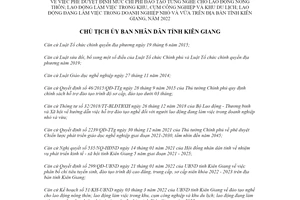 Quyết định 803/QĐ-UBND 2022 định mức chi phí đào tạo nghề lao động nông thôn Kiên Giang