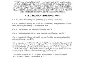 Quyết định 08/2022/QĐ-UBND bãi bỏ Quyết định 29/2013/QĐ-UBND Đà Nẵng