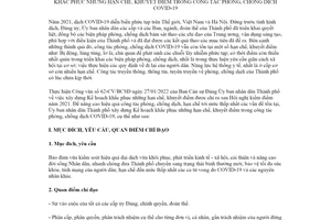 Kế hoạch 101/KH-UBND 2022 khắc phục hạn chế phòng chống dịch COVID19 Hà Nội