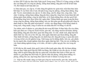 Công văn 1949-CV/BNCTW 2022 kết luận công tác phòng chống tham nhũng tiêu cực