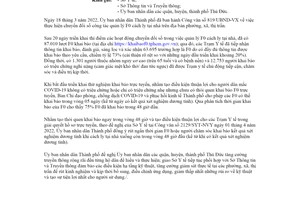 Công văn 1094/UBND-VX 2022 điều chỉnh số ngày chấp nhận kết quả dương tính Hồ Chí Minh