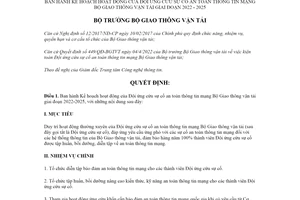 Quyết định 487/QĐ-BGTVT 202 hoạt động Đội ứng cứu sự cố an toàn thông tin mạng 2022 2025