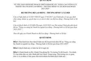 Quyết định 317/QĐ-LĐTBXH 2022 Đề án Nâng cao năng lực thanh tra ngành Lao động