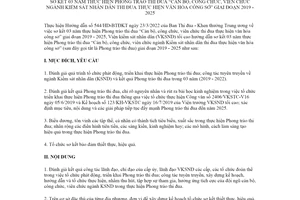 Hướng dẫn 24/HD-VKSTC 2022 thi đua Cán bộ ngành Kiểm sát thực hiện văn hóa công sở