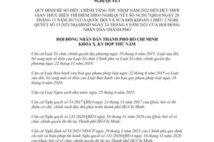 Nghị quyết 04/2022/NQ-HĐND hệ số điều chỉnh tăng thu nhập theo Nghị quyết 54 Hồ Chí Minh