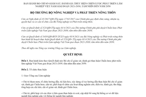 Quyết định 1382/QĐ-BNN-TCLN 2022 Bộ chỉ số giám sát Chiến lược phát triển lâm nghiệp Việt Nam