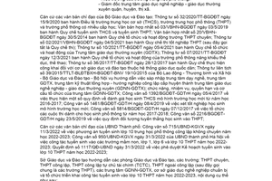 Công văn 944/SGDĐT-QLT 2022 tuyển sinh vào lớp 10 trung học phổ thông Sở Giáo dục Hà Nội