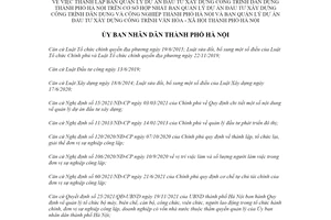 Quyết định 1274/QĐ-UBND 2022 thành lập Ban Quản lý đầu tư công trình dân dụng Hà Nội