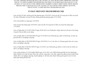 Quyết định 1273/QĐ-UBND 2022 thành lập Ban Quản lý dự án hạ tầng và nông nghiệp Hà Nội