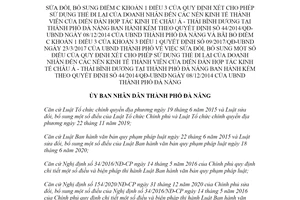Quyết định 09/2022/QĐ-UBND sửa đổi Quy định sử dụng thẻ đi lại của doanh nhân Đà Nẵng