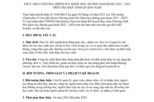 Kế hoạch 2442/KH-UBND 2022 Chương trình Sức khỏe học đường Quảng Nam 2021 2025