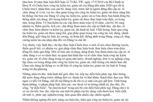 Kế hoạch 34-KL/TW 2022 Chiến lược công tác kiểm tra giám sát của Đảng