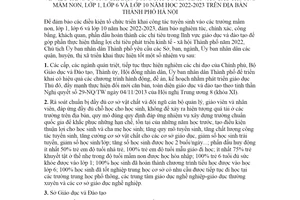 Chỉ thị 08/CT-UBND 2022 chỉ đạo công tác tuyển sinh vào các trường mầm non Hà Nội