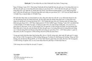 Công văn 2155/BTNMT-TCMT 2022 hướng dẫn Bộ tiêu chí quốc gia về nông thôn mới các cấp