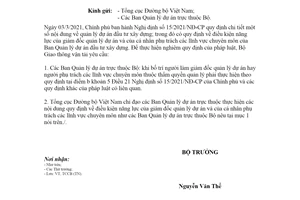 Công văn 4184/BGTVT-TCCB 2022 thực hiện Nghị định 15/2021/NĐ-CP