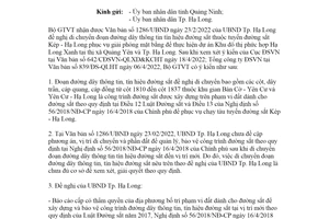 Công văn 4207/BGTVT-KCHT 2022 di chuyển đoạn đường dây thông tin tuyến đường sắt Kép Hạ Long