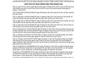 Quyết định 1093/QĐ-UBND 2022 công bố thủ tục hành chính sửa đổi Sở Nông nghiệp Đồng Nai